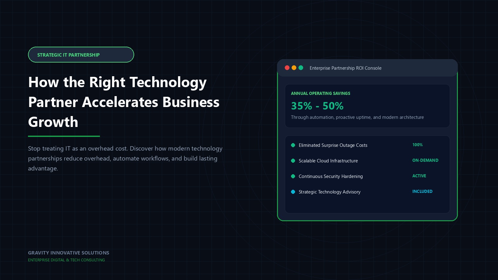 Tech illustration showing collaborative engineering partnership accelerating business growth trajectory